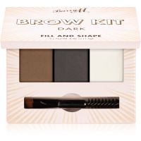 Barry M Fill and Shape Brow Kit комплект за оформяне на вежди цвят Dark 3x1,5 гр.