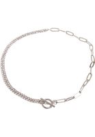 Venus Glittering Chain Necklace - Silver Color