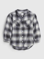 GAP Children's Shirt Oversized Flannel Shirt - Girls