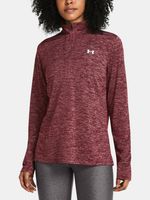 Under Armour Tech 1/2 Zip- Twist Koszulka Czerwony