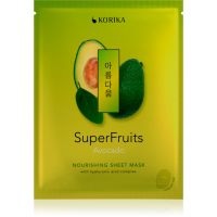 KORIKA SuperFruits Avocado - Nourishing Sheet Mask hranilna tekstilna maska Avocado 25 g