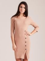 Dress-PL-SK-4497.00-dark beige