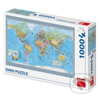 Politická mapa sveta - puzzle z kategorie Naučné puzzle