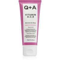 Q+A Vitamin A. C. E obnovujúca gélová maska s vitamínmi A, C, E 75 ml