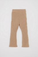 DEFACTO Baby Girl Flare Leg Corded Beige Knitwear Tights