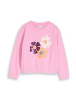 TOM TAILOR Sweater majica  ljubičasta / narančasta / roza / bijela
