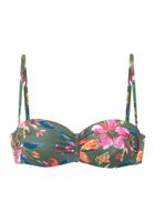 LASCANA Bikini gornji dio  plava / maslinasta / narančasta / roza