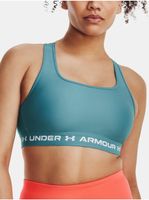 Modrá sportovní podprsenka Under Armour UA Crossback Mid Bra