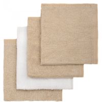 T-TOMI BIO Bamboo Baby Washcloths губка для миття Beige 25 x 25 cm 4 кс