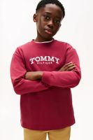 Detská bavlnená košeľa s dlhým rukávom Tommy Hilfiger