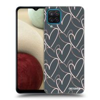 Silikónový čierny obal pre Samsung Galaxy A12 A125F - Veľa lásky