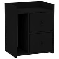 MID.YOU NOČNÝ STOLÍK, čierna, 50/60/35 cm