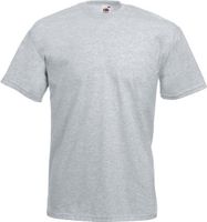 Fruit of the Loom Základní pánské bavlněné tričko Valueweight T střední gramáž, 165 g/m Barva: šedá melír, Velikost: S F140