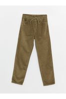 LC Waikiki Basic Velvet Boy's Trousers with Elastic Waist