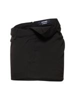 La Mini Jupe Bahia Wool Crepe Mini Skirt
