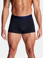 Set of three men's boxer shorts in black, navy blue and grey Under Armour UA Performance Cotton 3in