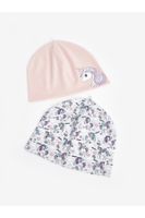 LC Waikiki Printed Girls' Beanie 2-Pack