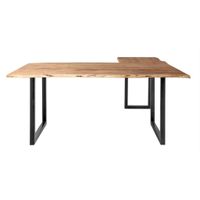 MID.YOU ROHOVÝ PÍSACÍ STÔL, farba akácie,