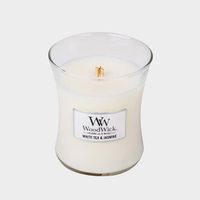 WoodWick Medium Hourglass Candle - White Tea & Jasmine Universal