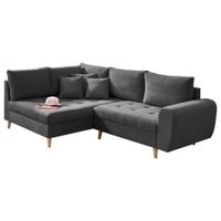MID.YOU ROHOVÁ SEDAČKA, textil, kompozitní dřevo, antracitová