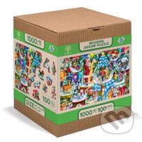 Wooden City Puzzle Vánoční koule (Dřevěné puzzle)
