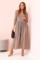 Kesi Włoski Long strap dress plum