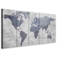 artgeist LEINWANDBILD, mapa sveta, 200/80/1,2 cm