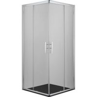 ROHOVÝ VSTUP, chrómová, 90/200/90 cm