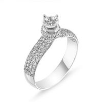 Olivie Strieborný prsteň so Swarovski zirkónmi 1361 Velikost prstenů: 6 (EÚ: 51 – 53)