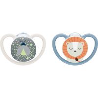 NUK Perfect Match Air Night 0-6 m пустушка Firefly/Lion 2 см