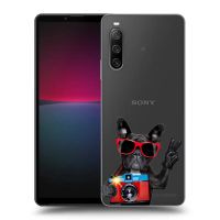 Silikónový prehľadný obal pre Sony Xperia 10 IV 5G - Francúzsky Buldoček