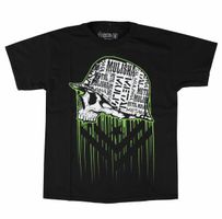 T-Shirt Kinder - BOYS NEGATIVE - METAL MULISHA - MBTSS1004-BLK L