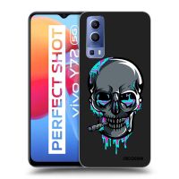 Silikónový čierny obal pre Vivo Y72 5G - EARTH - Lebka 3.0