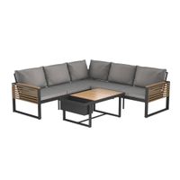 Ambia Garden TERASOVÁ SEDACIA SÚPRAVA drevo, kov, textil