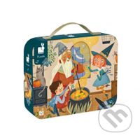 Magická škola (Janod Puzzle v kufríku) - puzzle z kategorie 60 - 300 dílků