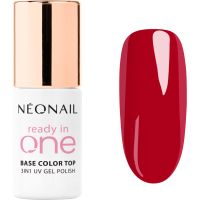 NEONAIL Ready In One 3in1 UV Gel Polish gel lak za nohte z diamantnim prahom odtenek 12 One Berry Red 7.2 ml