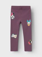 Purple Girls' Patterned Leggings Name It Jerassa Minnie