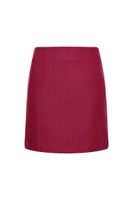 Tommy Hilfiger Sukňa - WOOL BLEND HERRINGB SHORT SKIRT bordová