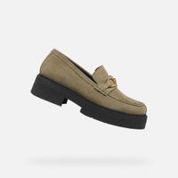 Beige women's moccasins Geox Spherica EC7 - Women's