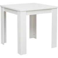 Carryhome JEDÁLENSKÝ STÔL, biela, 80/75/80 cm