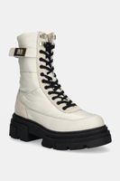 Členkové topánky Tommy Hilfiger BIKER LEATHER MIX LACE-UP