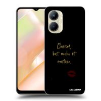 Silikónový čierny obal pre Realme C33 (2023) - Cursed