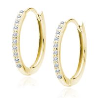 Olivie Strieborné náušnice 1,6cm GOLD 9196