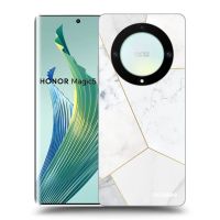 Silikónový čierny obal pre Honor Magic5 Lite 5G - White tile