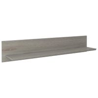 Hom`in NÁSTENNÁ POLICA, sivá, 150/28/27 cm