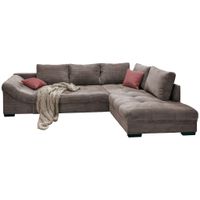 MID.YOU ROHOVÁ SEDAČKA, textil, šedohnědá