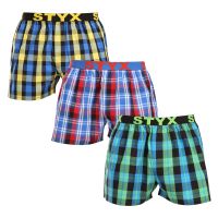 3PACK pánské trenky Styx sportovní guma vícebarevné (3B103739) XL
