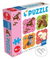 4 puzzle jazvečík - puzzle z kategorie Maxi dílky