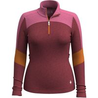 Smartwool CLASSIC THERMAL MERINO BL 1/4 ZIP Дамска термо тениска, винен, размер