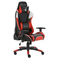 X Rocker HERNÁ STOLIČKA, vzhľad kože, červená, čierna